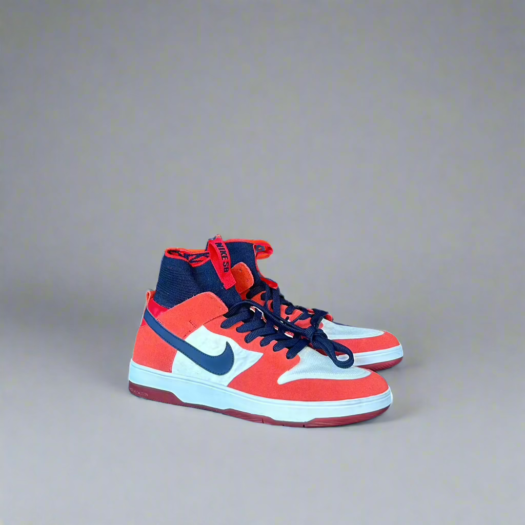 Nike Sb Dunk High Elite Skate Longer Red Navy White Boutique G Store