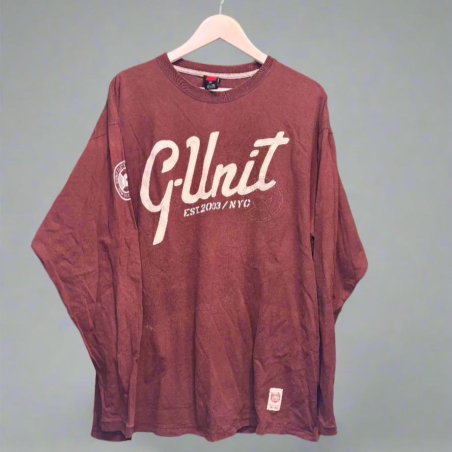Ecko Unltd. x G-Unit Vintage Maroon LongSleeve T-shirt
