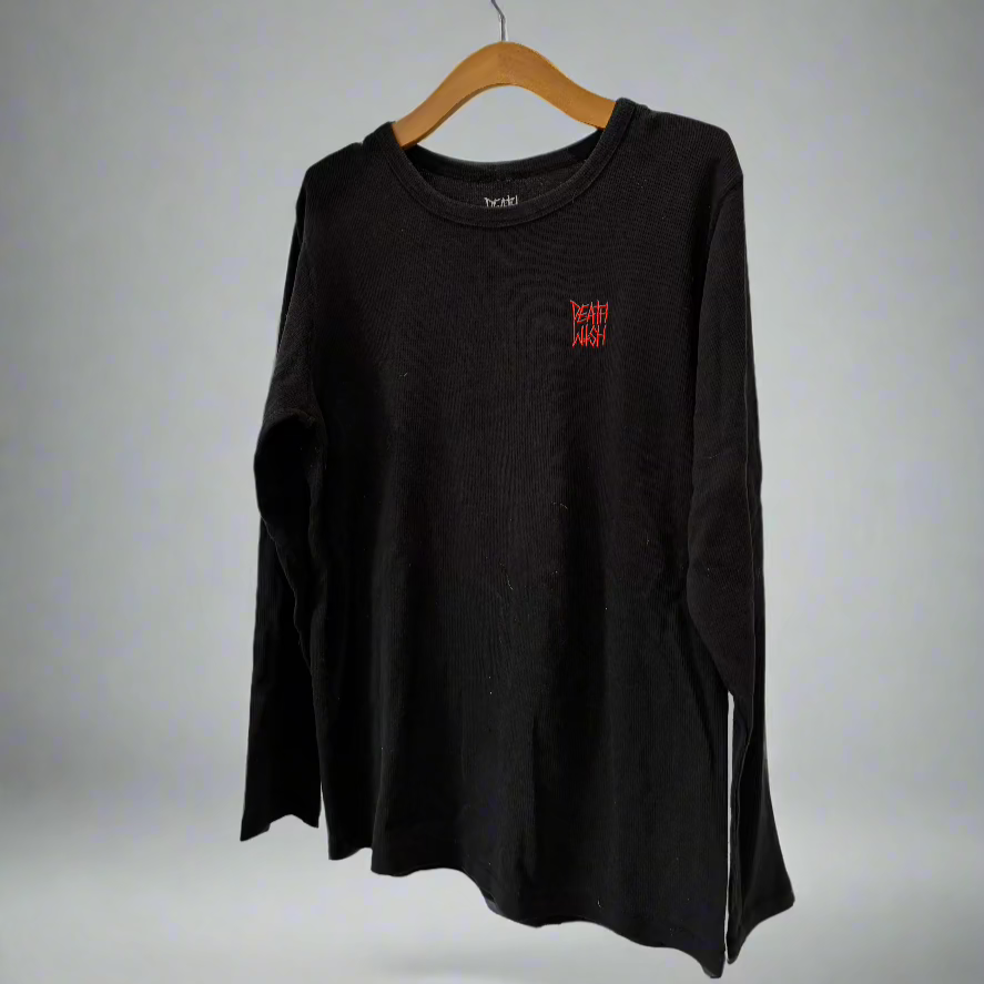 Deathwish Deathstack Embroidered Thermal Black